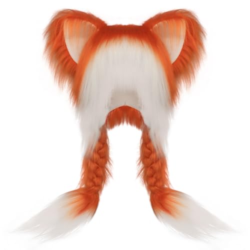 JUNBOON Niedlicher Plüsch-Katzenhut, flauschige Ohrenschützer, Kopfbedeckung, Winter, warme Ohrenschützer, Kopfmaske, Halloween-Cosplay-Zubehör JUNBOON Niedlicher Plüsch-Katzenhut, flauschige Ohrenschützer, Kopfbedeckung, Winter, warme Ohrenschützer, Kopfmaske, Halloween-Cosplay-Zubehör von JUNBOON