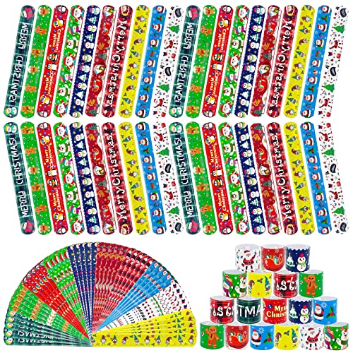 JUNEBRUSHS 40 Stück Weihnachten Schnapparmbänder für Kinder Xmas Slap Armband Wristband für Jungen Mädchen Weihnachten Geschenke JUNEBRUSHS 40 Stück Weihnachten Schnapparmbänder für Kinder Xmas Slap Armband Wristband für Jungen Mädchen Weihnachten Geschenke von JUNEBRUSHS