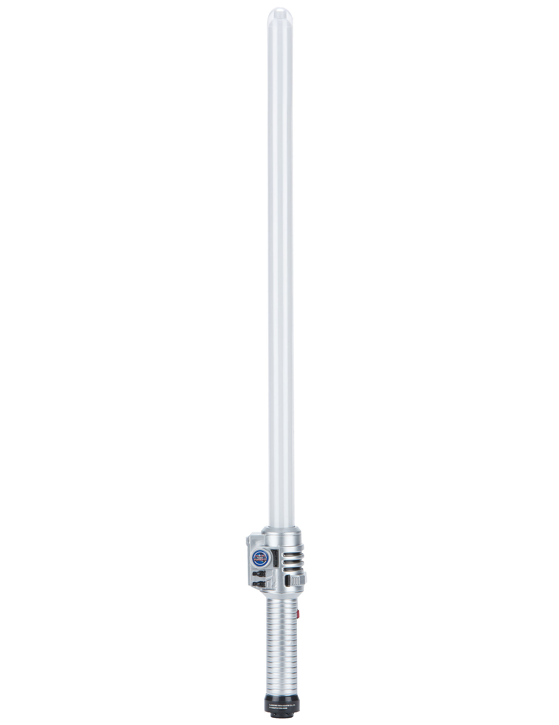 Leuchtendes Laser-Schwert mit Sound silber-bunt 70cm von KARNEVAL-MEGASTORE