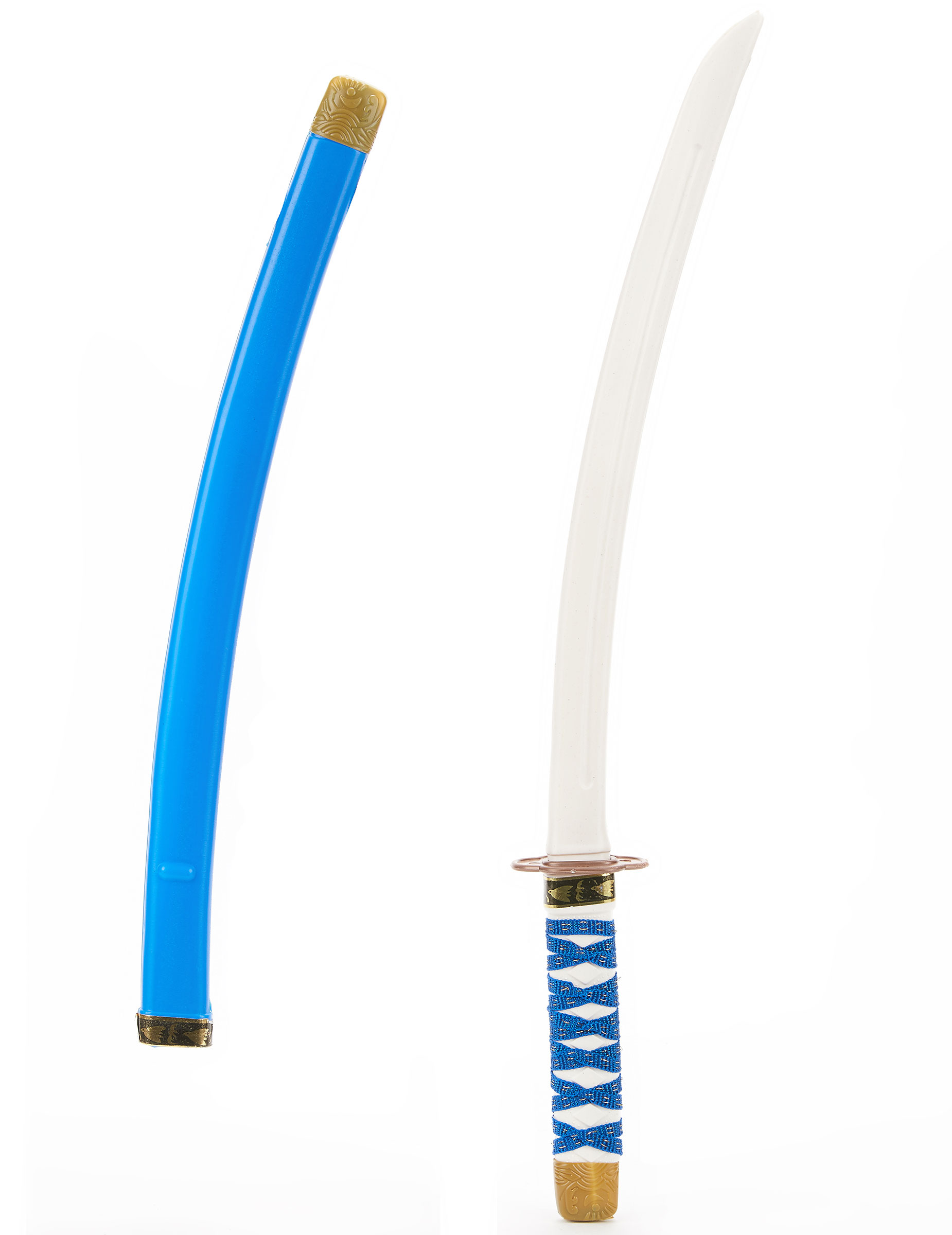 Ninja-Schwert für Kinder blau-weiss 60cm von KARNEVAL-MEGASTORE