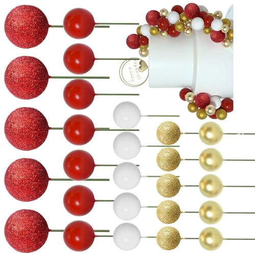 50pcs Kuchendekoration Set Runde Form Toppers Festival Kuchenzubehör Kuchen Schmücken Für Urlaubsfeiern von JUNNASALIKER