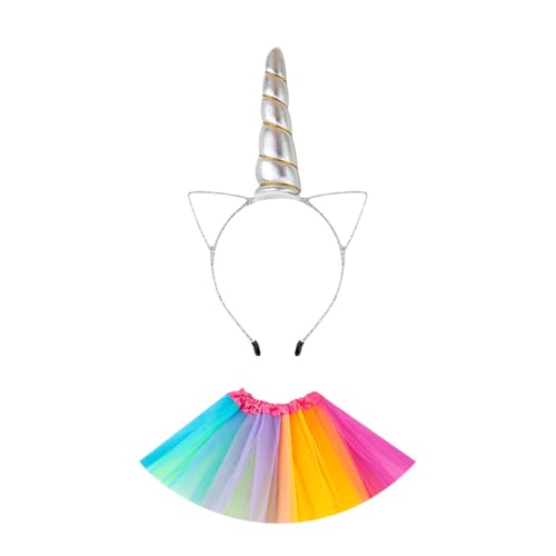 JUNNASALIKER 1/2pcs Einhörner Kostüme Für Mädchen Prinzessin Tutu Rock Mit Unicorns Stirnband Geburtstag Halloween Weihnachtsfeier Outfits JUNNASALIKER 1/2pcs Einhörner Kostüme Für Mädchen Prinzessin Tutu Rock Mit Unicorns Stirnband Geburtstag Halloween Weihnachtsfeier Outfits von JUNNASALIKER