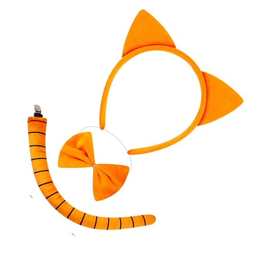 JUNNASALIKER Animal Cats Kostüm Katzen Ohrstirnband Schwanz Bowtie Tutu Rock Tierarzt Kostüm Kits Halloween Cosplay Party Accessoire JUNNASALIKER Animal Cats Kostüm Katzen Ohrstirnband Schwanz Bowtie Tutu Rock Tierarzt Kostüm Kits Halloween Cosplay Party Accessoire von JUNNASALIKER