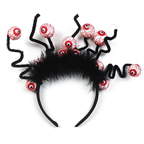 JUNNASALIKER Augapfel Hair Hoop Stirnband Halloween Cosplay Party Dämon Kopfstück von JUNNASALIKER