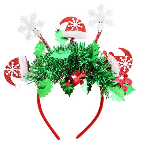 JUNNASALIKER Fröhliches Weihnachtsfeier Stirnband Mit Bunten Streifen Und Feiertagsornamenten Kopfbedeckung Zum Stylen Jeder Frisur JUNNASALIKER Fröhliches Weihnachtsfeier Stirnband Mit Bunten Streifen Und Feiertagsornamenten Kopfbedeckung Zum Stylen Jeder Frisur von JUNNASALIKER