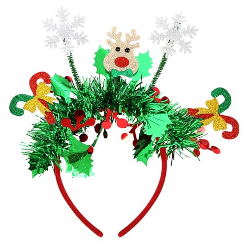 JUNNASALIKER Fröhliches Weihnachtsfeier Stirnband Mit Bunten Streifen Und Feiertagsornamenten Kopfbedeckung Zum Stylen Jeder Frisur JUNNASALIKER Fröhliches Weihnachtsfeier Stirnband Mit Bunten Streifen Und Feiertagsornamenten Kopfbedeckung Zum Stylen Jeder Frisur von JUNNASALIKER