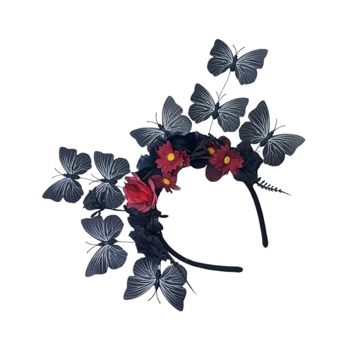 JUNNASALIKER Handgefertigte Schmetterlingsblumenhaarhoop Faszinator Stirnbänder Für Erwachsenen Musikfestival Kostümveranstaltung Themenpartys Verschleiß JUNNASALIKER Handgefertigte Schmetterlingsblumenhaarhoop Faszinator Stirnbänder Für Erwachsenen Musikfestival Kostümveranstaltung Themenpartys Verschleiß von JUNNASALIKER