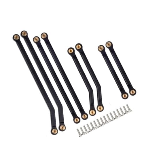 JUNNASALIKER Hochleistungsverbindungs ​​ Assembler Kits Hohe Freigabe Chassis Links Set Von 8 Für 1/24 Fernbedienung Crawler Car Model Toy von JUNNASALIKER