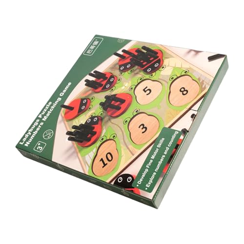 JUNNASALIKER Holzzählspiel Für Kinder Frühes Lernen Und Fertigkeitentwicklung Sortieren Spiel Kinder Handspiel Motorfähigkeiten von JUNNASALIKER