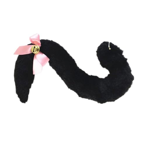 JUNNASALIKER Katzen Tierkostümzubehör Ohrstirnband Schwanz Bowknot Choker Halloween Outfit Für Kid Boy Girl Cosplay von JUNNASALIKER
