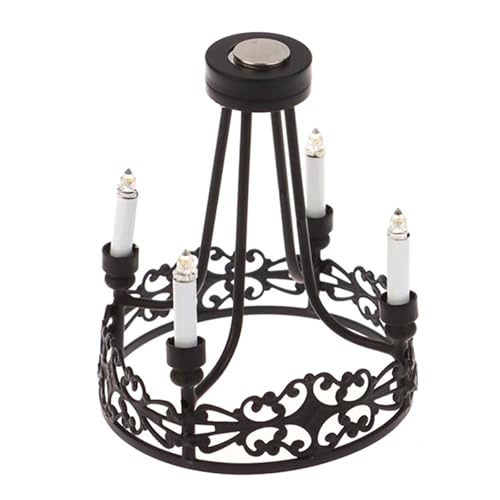 JUNNASALIKER Kronleuchter Modell Schlafzimmer Deckenleuchte Miniaturlampe Modellzubehör Rollenspiel Möbel Beleuchtung Spielzeugpuppe Haus JUNNASALIKER Kronleuchter Modell Schlafzimmer Deckenleuchte Miniaturlampe Modellzubehör Rollenspiel Möbel Beleuchtung Spielzeugpuppe Haus von JUNNASALIKER