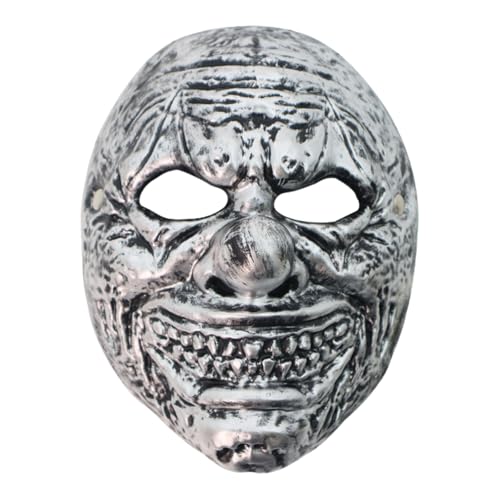 JUNNASALIKER Lustige Clownmaske Masquerade Party Maske Mardi Gras Scary Cosplay Für Karnevales Halloween Dress Up Party von JUNNASALIKER