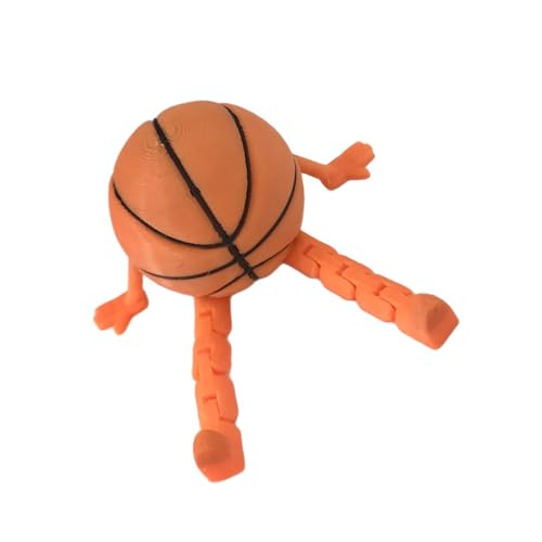 JUNNASALIKER Lustiger Artikulierter Basketball Sitzender Mann Figur 3D Bedrucktes Schreibtisch Dekorativ Für Basketball Fans Office Table Accessoire von JUNNASALIKER