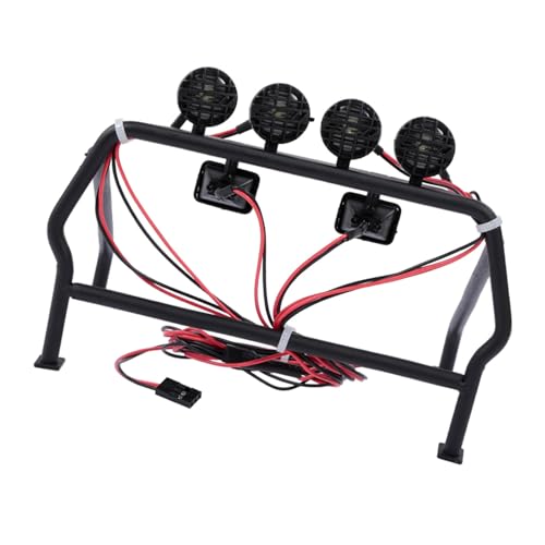 JUNNASALIKER Metall Rollenkäfig Mit 6 LED Licht Für 1/10 Skala 4WD Fernbedienungsauto Verhindert Oberflächen Beschädigungen JUNNASALIKER Metall Rollenkäfig Mit 6 LED Licht Für 1/10 Skala 4WD Fernbedienungsauto Verhindert Oberflächen Beschädigungen von JUNNASALIKER