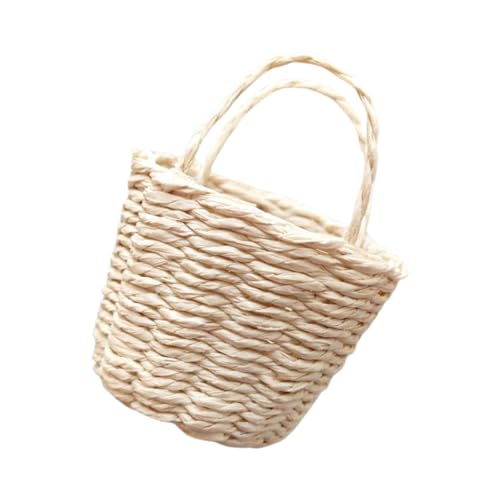 JUNNASALIKER Miniaturpuppenhäuser Gewebter Korb 1/12 Skala Für Dollhouses Playset Wickerwork Punnet Wicker Punnet von JUNNASALIKER