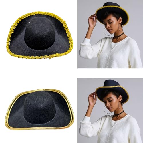 JUNNASALIKER Piratenhut Gelbe Breite Brims Pirate Party Kostümkappen Für Geburtstag Halloween Cosplay Lustige Geschenke JUNNASALIKER Piratenhut Gelbe Breite Brims Pirate Party Kostümkappen Für Geburtstag Halloween Cosplay Lustige Geschenke von JUNNASALIKER