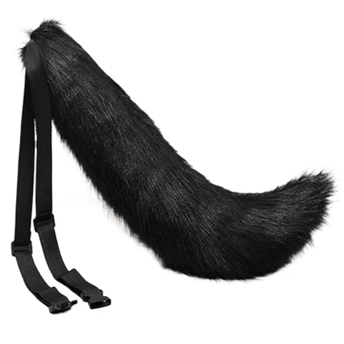 JUNNASALIKER Plüsch Schwanz Schöne Katzen Ohrhaarbandkatzen Schwanz Für Halloween Weihnachtsfleischfeier Geburtstagsfeier Anime Cosplay Accessoires von JUNNASALIKER