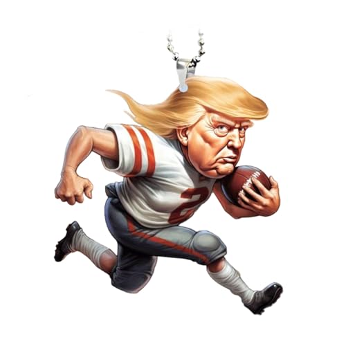 JUNNASALIKER Präsident Schlüsselanhänger Für Autoschlüssel Acryl Schlüsselbund Anhänger Für Autoschlüssel Rucksack Anhänger Neuheit Gadget Keyring von JUNNASALIKER