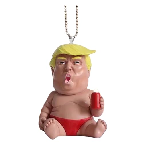 JUNNASALIKER Präsident Schlüsselanhänger Für Autoschlüssel Acryl Schlüsselbund Anhänger Für Autoschlüssel Rucksack Anhänger Neuheit Gadget Keyring von JUNNASALIKER
