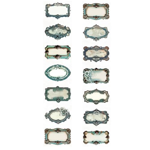 JUNNASALIKER Retro Iron Pet Crafting Tape Aufkleber Für Scrapbooking Und Kunstcollagen Wiederverwendbar Und Einfach Zu Verwenden Journal Sticker Roll von JUNNASALIKER