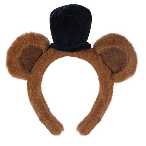 JUNNASALIKER Schönes Plüschbärenohr Stirnband Für Frauen Mädchen Geburtstagsfeier Geting Headpiece School Event Accessoire Bühnenhaarhoop JUNNASALIKER Schönes Plüschbärenohr Stirnband Für Frauen Mädchen Geburtstagsfeier Geting Headpiece School Event Accessoire Bühnenhaarhoop von JUNNASALIKER