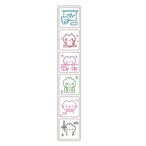 JUNNASALIKER Six Muster Journal Stempel Für Kreative Scrapbooking Und Personalisierungsplaner Dekorative Cartoon Briefmarken Zum Handwerk JUNNASALIKER Six Muster Journal Stempel Für Kreative Scrapbooking Und Personalisierungsplaner Dekorative Cartoon Briefmarken Zum Handwerk von JUNNASALIKER
