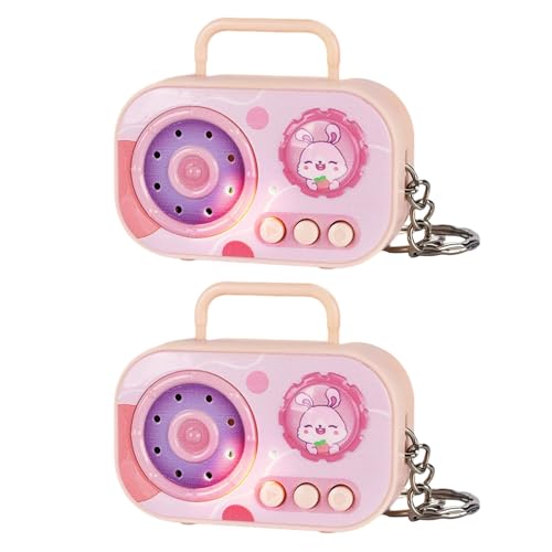 JUNNASALIKER Taschengröße Vintage Voice Recorder Schlüsselbund Neuheit Elektronisches Spielzeug 6cm Retro Tape Player Design JUNNASALIKER Taschengröße Vintage Voice Recorder Schlüsselbund Neuheit Elektronisches Spielzeug 6cm Retro Tape Player Design von JUNNASALIKER