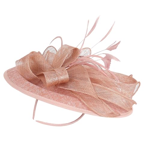 JUNNASALIKER Verstellbare Sinamay Kopfbedeckung Mit Gefiedertem Und Mesh Detail Haarschmuck Party Friseur Für Osterhochzeiten PORM Event JUNNASALIKER Verstellbare Sinamay Kopfbedeckung Mit Gefiedertem Und Mesh Detail Haarschmuck Party Friseur Für Osterhochzeiten PORM Event von JUNNASALIKER