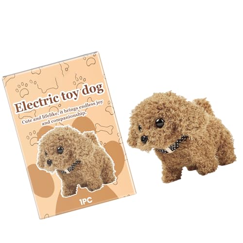 JUNNASALIKER Walking Dog Plüsch Elektrikspielzeug Kleinkind Crawl Lernspielzeug Mit Realistischem Verhalten Elektronisches Geschenk Für Jungen Mädchen Bildung JUNNASALIKER Walking Dog Plüsch Elektrikspielzeug Kleinkind Crawl Lernspielzeug Mit Realistischem Verhalten Elektronisches Geschenk Für Jungen Mädchen Bildung von JUNNASALIKER