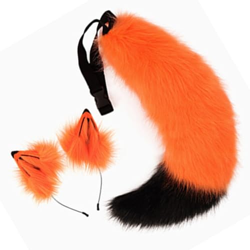 JUNNASALIKER Wolf Ohren Stirnband Mit Schwanzfüchsen Wolf Ohren Und Heckset Halloween Cosplay Party Foxes Kostümzubehör Kind Erwachsener JUNNASALIKER Wolf Ohren Stirnband Mit Schwanzfüchsen Wolf Ohren Und Heckset Halloween Cosplay Party Foxes Kostümzubehör Kind Erwachsener von JUNNASALIKER