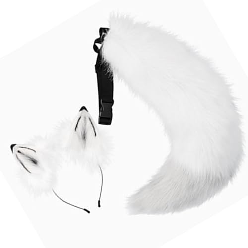 JUNNASALIKER Wolf Ohren Stirnband Mit Schwanzfüchsen Wolf Ohren Und Heckset Halloween Cosplay Party Foxes Kostümzubehör Kind Erwachsener JUNNASALIKER Wolf Ohren Stirnband Mit Schwanzfüchsen Wolf Ohren Und Heckset Halloween Cosplay Party Foxes Kostümzubehör Kind Erwachsener von JUNNASALIKER