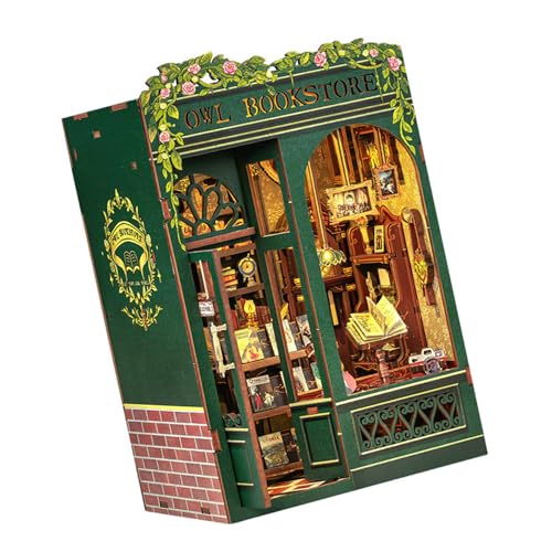 Retro Owl Bookstore Assembly Kits Adult Craft Project House Kits Touch Activated Lighting Collectible Display Model Spielzeug Retro Owl Bookstore Assembly Kits Adult Craft Project House Kits Touch Activated Lighting Collectible Display Model Spielzeug von JUNNASALIKER