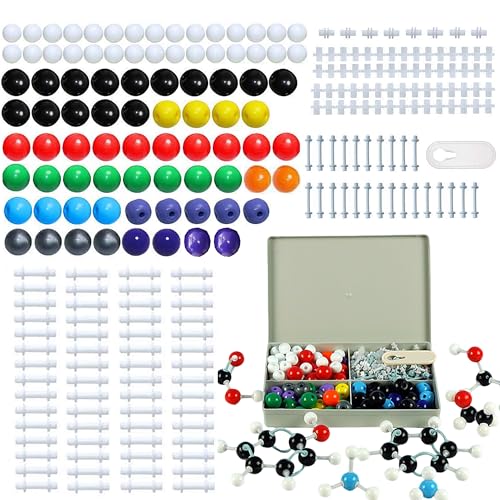 JUNSHUO 240pcs Modelle der Molekularen Struktur, Interaktive und Praktische Erfahrungen, Organisches und Anorganisches ModelliersetSet mit Molekularchemie für Lehrer, Studenten, Wissenschaftler JUNSHUO 240pcs Modelle der Molekularen Struktur, Interaktive und Praktische Erfahrungen, Organisches und Anorganisches ModelliersetSet mit Molekularchemie für Lehrer, Studenten, Wissenschaftler von JUNSHUO