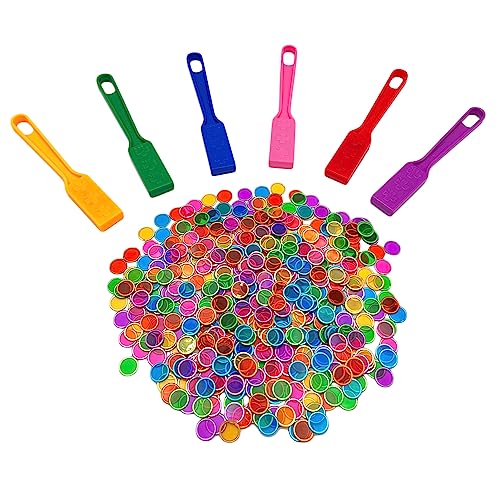 JUNWRROW Magnetische Bingo Wand mit Chips,6-Pack& 600 Metallchips, 6 Farb-Metall-Chips für große Gruppenspiele,Familie Spiel Nacht, Sensory Bins,Zählung und Sortierung,Wissenschaft JUNWRROW Magnetische Bingo Wand mit Chips,6-Pack& 600 Metallchips, 6 Farb-Metall-Chips für große Gruppenspiele,Familie Spiel Nacht, Sensory Bins,Zählung und Sortierung,Wissenschaft von JUNWRROW