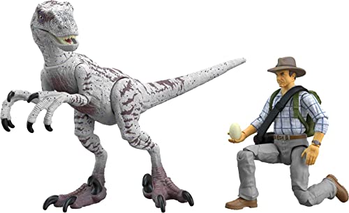 Mattel Jurassic World Jurassic Park III Hammond Collection Dr. Alan Grant & Velociraptor Pack, Raptor Egg Zubehör Mattel Jurassic World Jurassic Park III Hammond Collection Dr. Alan Grant & Velociraptor Pack, Raptor Egg Zubehör von Mattel