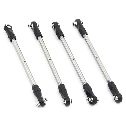 4 x Metall-Zugstangen-Gestänge, Spurstange, RC-Ersatzteile für Traxxas 1/10 Maxx RC Auto von JUSHIDE