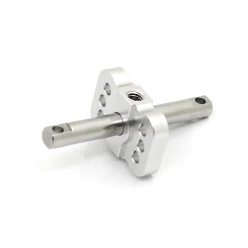 Aluminium-Legierung, gerader Schaft, RC-Upgrade-Teile für Traxxas 1/10 Slash 2WD RC Auto (Silber) von JUSHIDE