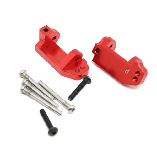 Aluminium-Legierung C Nabenträger C Seat #3632 RC Upgrade-Teile für Traxxas 1/10 Slash Stampede Rustler 2WD Ford F-150 Raptor Nitro Slash 2WD RC Car (rot) von JUSHIDE