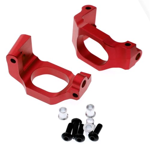 C-Sitz-C-Sitz-C-Nabenträger aus Aluminiumlegierung, RC-Upgrade-Teile für Traxxas 1/10 Maxx Monster Truck-89076-4 RC Auto (rot) von JUSHIDE