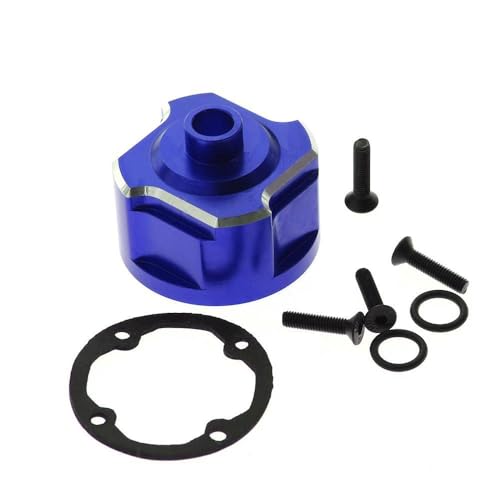 Differentialschale aus Aluminiumlegierung, RC-Upgrade-Teile für Traxxas 1/8 4WD SLEDG RC Auto (blau) von JUSHIDE