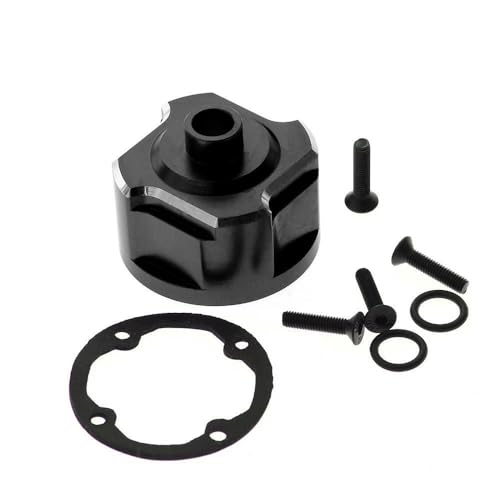 Differentialschale aus Aluminiumlegierung, RC-Upgrade-Teile für Traxxas 1/8 4WD SLEDG RC Auto (schwarz) von JUSHIDE