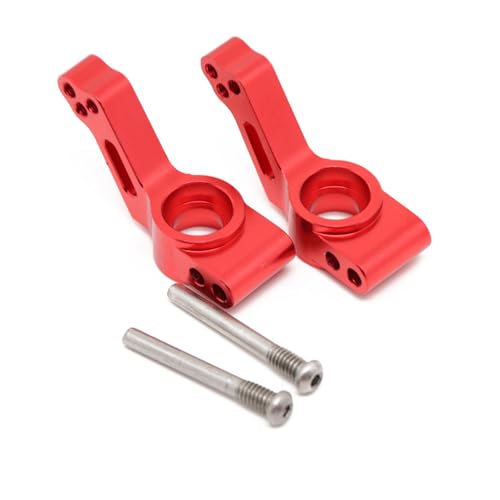Hinterachssitz aus Aluminiumlegierung #3752 RC Upgrade-Teile für TRAXXAS 1/10 Slash Stampede Rustler Bandit 2WD Ford F-150 Raptor RC Car (rot) von JUSHIDE