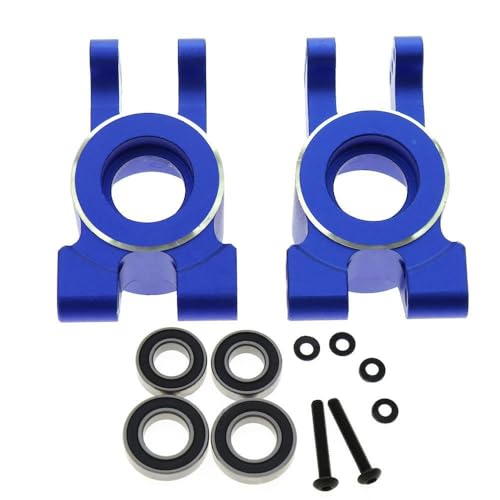 Hinterachssitz aus Aluminiumlegierung mit Kugellager, RC-Upgrade-Teile für Traxxas 1/8 4WD SLEDG RC Auto (blau) von JUSHIDE
