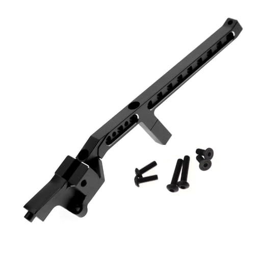 Hintere Chassisstrebe aus Aluminiumlegierung, RC-Upgrade-Teile für Traxxas 1/8 4WD SLEDG RC Auto (schwarz) von JUSHIDE