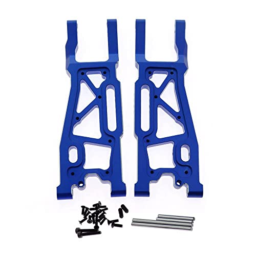 Hintere Querlenker aus Aluminiumlegierung, RC-Upgrade-Teile für Traxxas 1/8 4WD SLEDG RC Auto (blau) von JUSHIDE