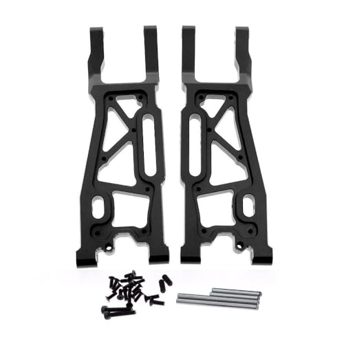 Hintere Querlenker aus Aluminiumlegierung, RC-Upgrade-Teile für Traxxas 1/8 4WD SLEDG RC Auto (schwarz) von JUSHIDE