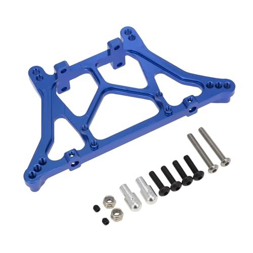 Hinterer Stoßdämpfer aus Aluminiumlegierung, RC-Upgrade-Teile für TRAXXAS 1967 C10 Drag Slash RC Auto (blau) von JUSHIDE
