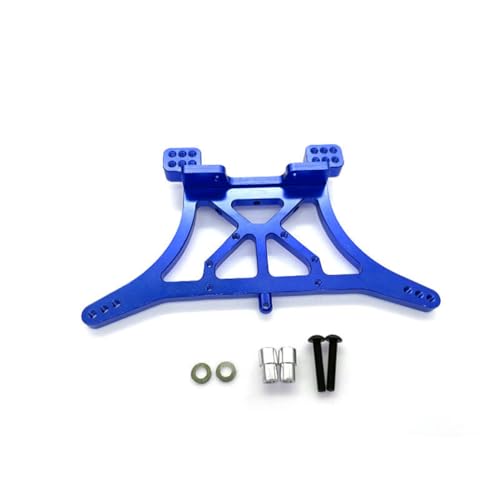 Hinterer Stoßdämpfer aus Aluminiumlegierung für TRAXXAS 1/10 Slash 2WD Stampede Rustler Ford F150 SVT Raptor Bandit RC Auto (blau) von JUSHIDE