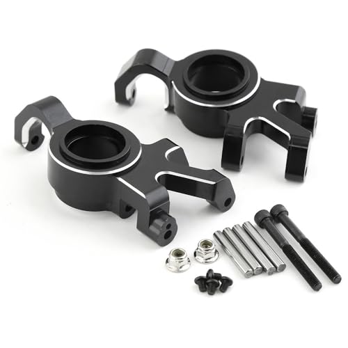 Lenkbecher aus Aluminiumlegierung, RC-Upgrade-Teile für TRAXXAS 1/5 X-MAXX RC Auto (schwarz) von JUSHIDE