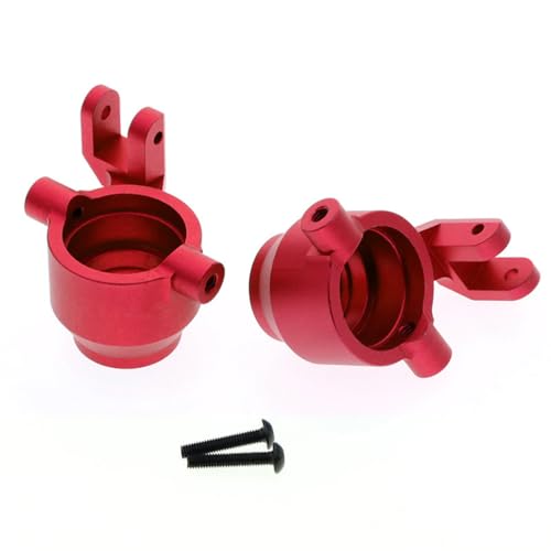 Lenkbecher aus Aluminiumlegierung, RC-Upgrade-Teile für Traxxas 1/10 Maxx Monster Truck-89076-4 RC Auto (rot) von JUSHIDE